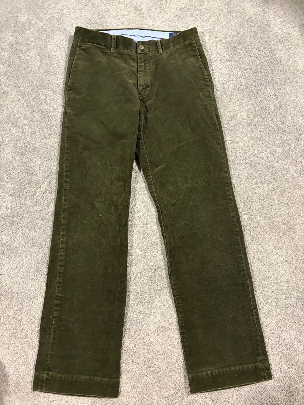 Polo by Ralph Lauren Olive Corduroy Trousers